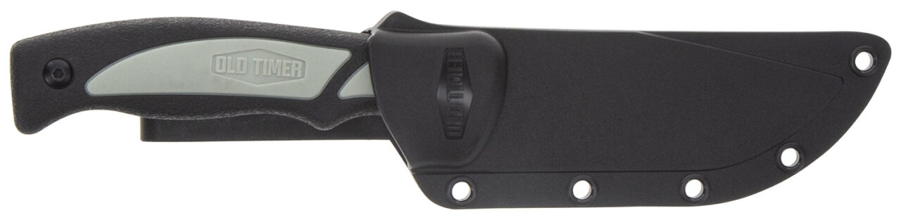 Old Timer 1137135 Trail Boss 3.70" Fixed Drop Point Plain Stainless Steel Blade 5.25" TPE Handle Includes Sheath - Image 2