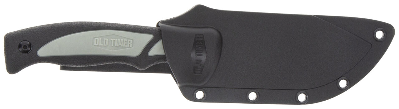 Old Timer 1137138 Trail Boss 3.70" Fixed Gut Hook Plain Stainless Steel Blade TPE Handle Includes Sheath - Image 2