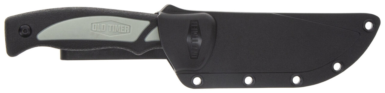 Old Timer 1137140 Trail Boss 3.70" Fixed Caper Plain Stainless Steel Blade 5.25" TPE Handle Includes Sheath - Image 2
