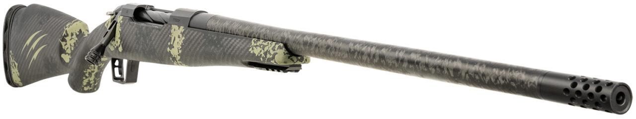 Fierce Firearmss ROG300PRC22BF Carbon Rogue 300 PRC 3+1 22" Carbon Fiber Barrel, Black Cerakote Steel Rec, Forest Camo Rogue Stock - Image 3