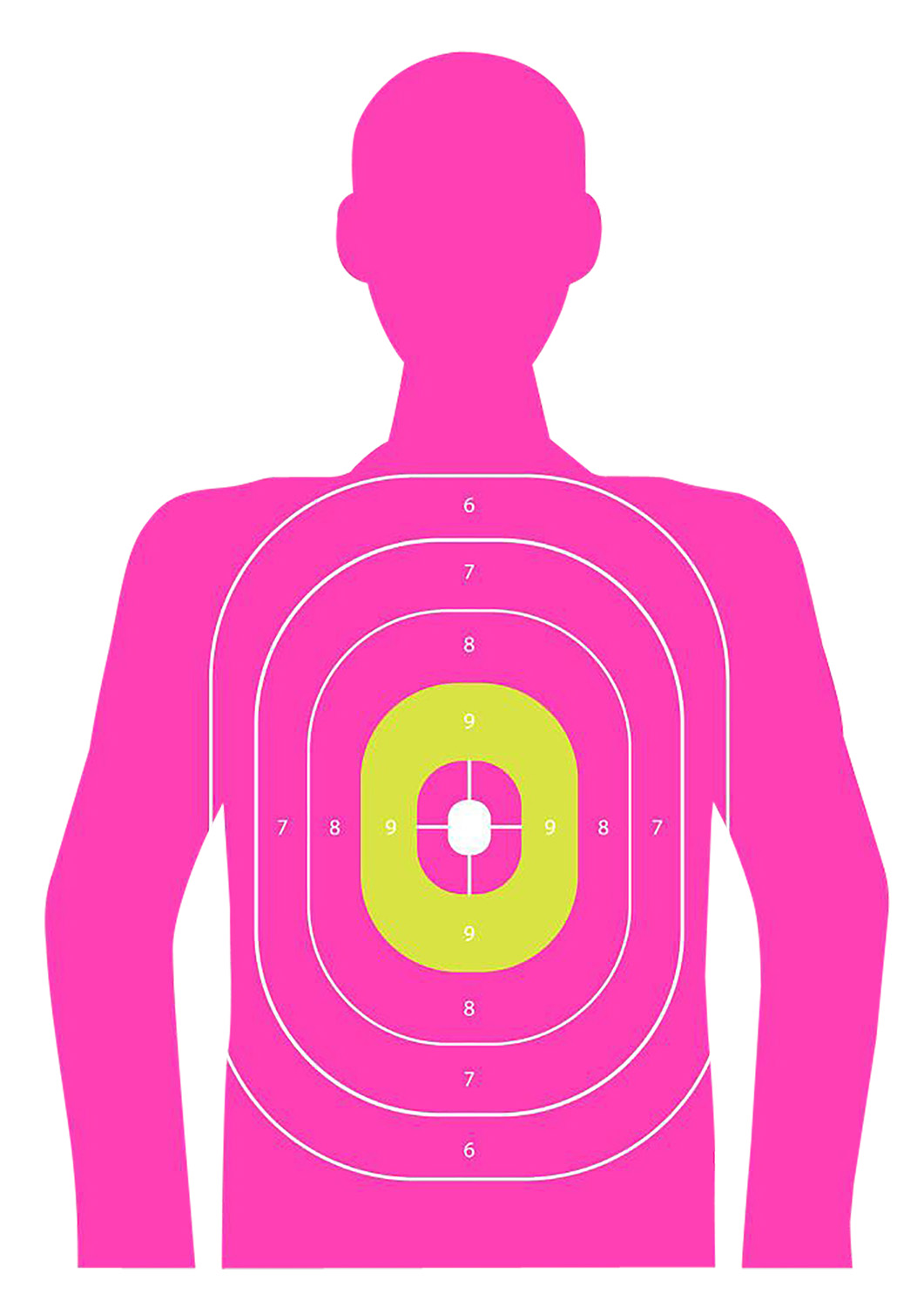 Allen 15653 EZ-Aim Silhouette Wall Paper pistols Works with pistols/Shotguns/Airsoft Gun/BB Guns/Pellet Gun Pink 3 Pack