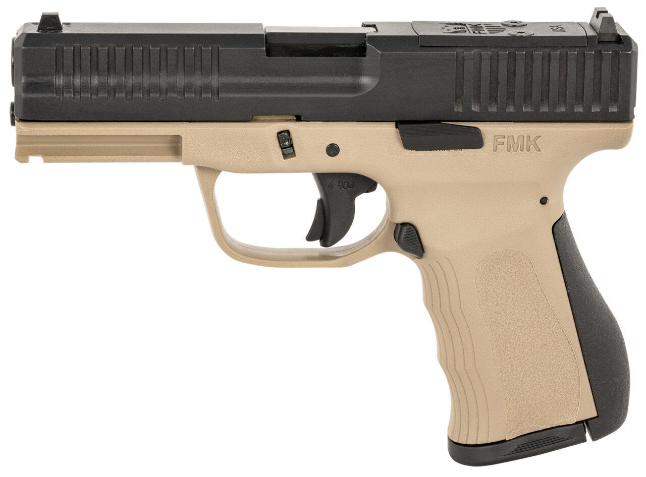 FMK FMKG49DE G3 9mm Luger 14+1 4", Black Optic Cut/Serrated Slide, Dark Earth Polymer Frame with Pic. Rail, Interchangeable Backstrap Grips - Image 2