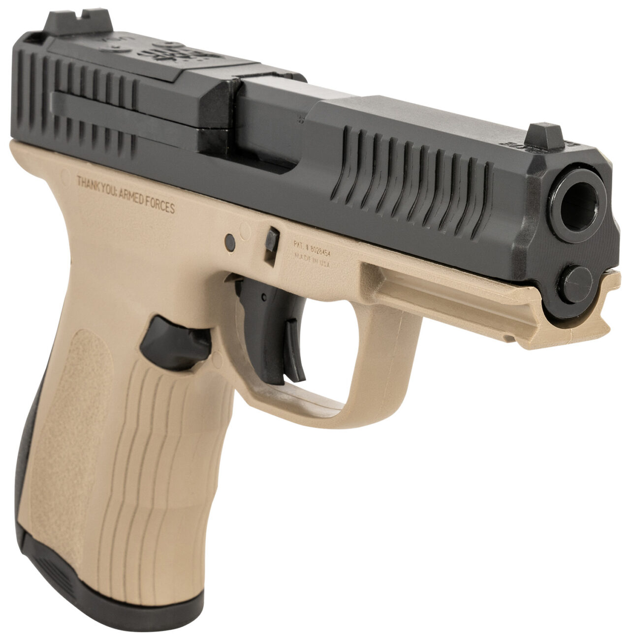 FMK FMKG49DE G3 9mm Luger 14+1 4", Black Optic Cut/Serrated Slide, Dark Earth Polymer Frame with Pic. Rail, Interchangeable Backstrap Grips - Image 3