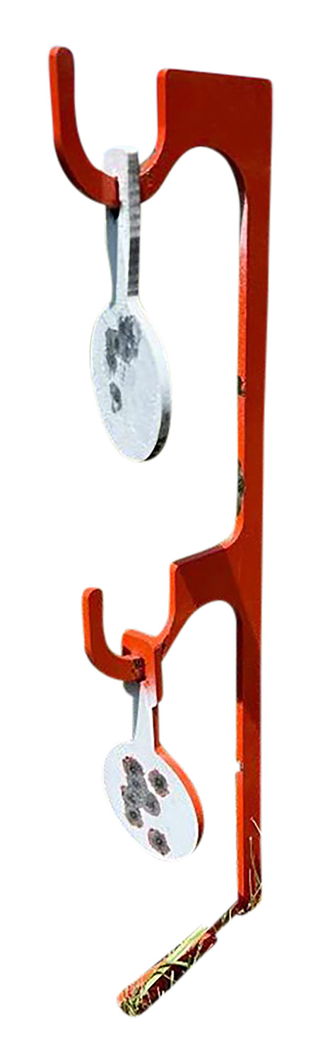 Champion Targets 44915C Impact Steel Double Hanger Stake Rimfire Orange - Image 2