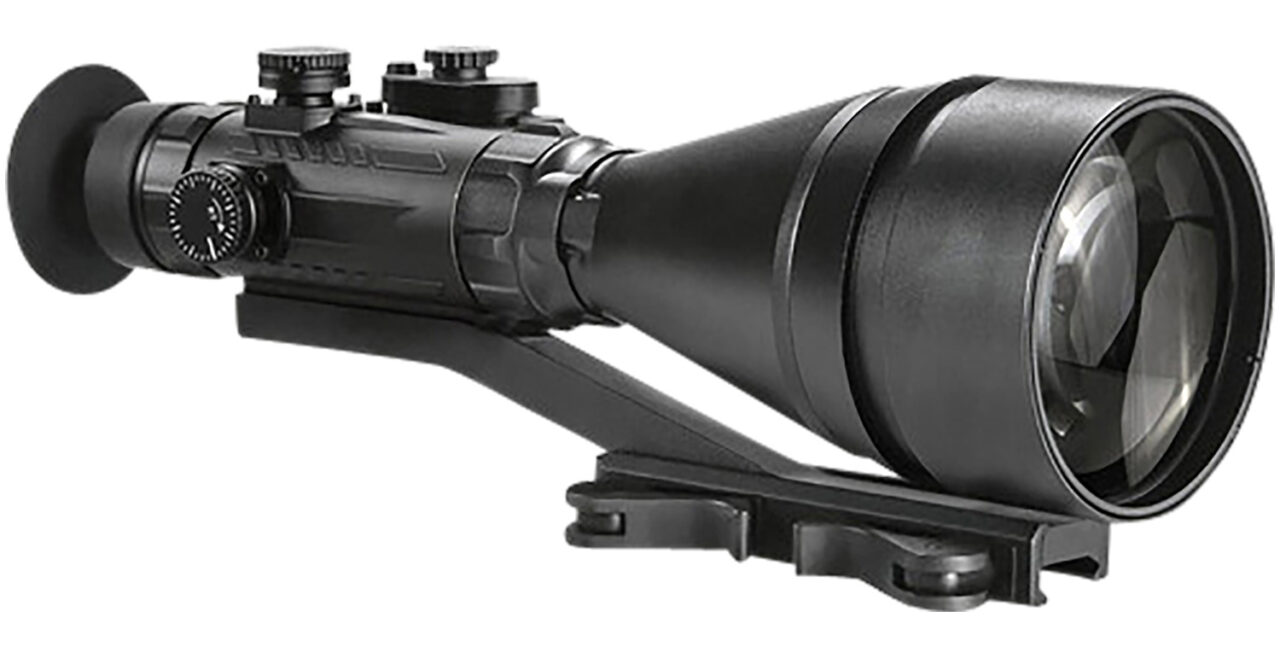 AGM Global Vision 15WP6623484111 Wolverine Pro-6 3AW1 night-vision Rifles Scope Matte Black 6x100mm Gen 3 Auto-Gated White Phosphor Level 1 Illuminated Red Chevron w/Ballistic Drop Reticle