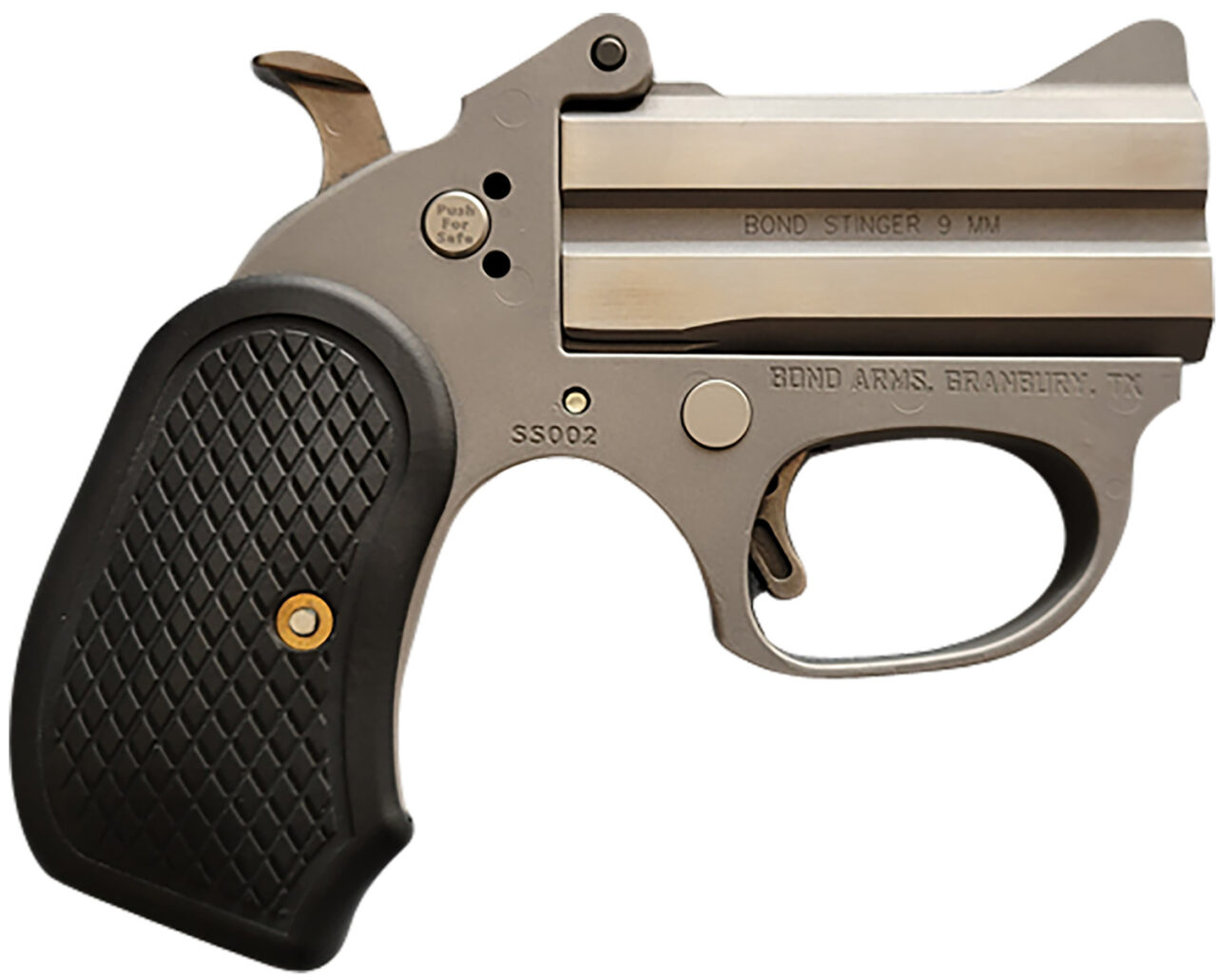 Bond Arms BAHB Honey B 38 Special 2rd Shot 3" Matte Stainless Steel Frame Black Extended B6 Resin Grips