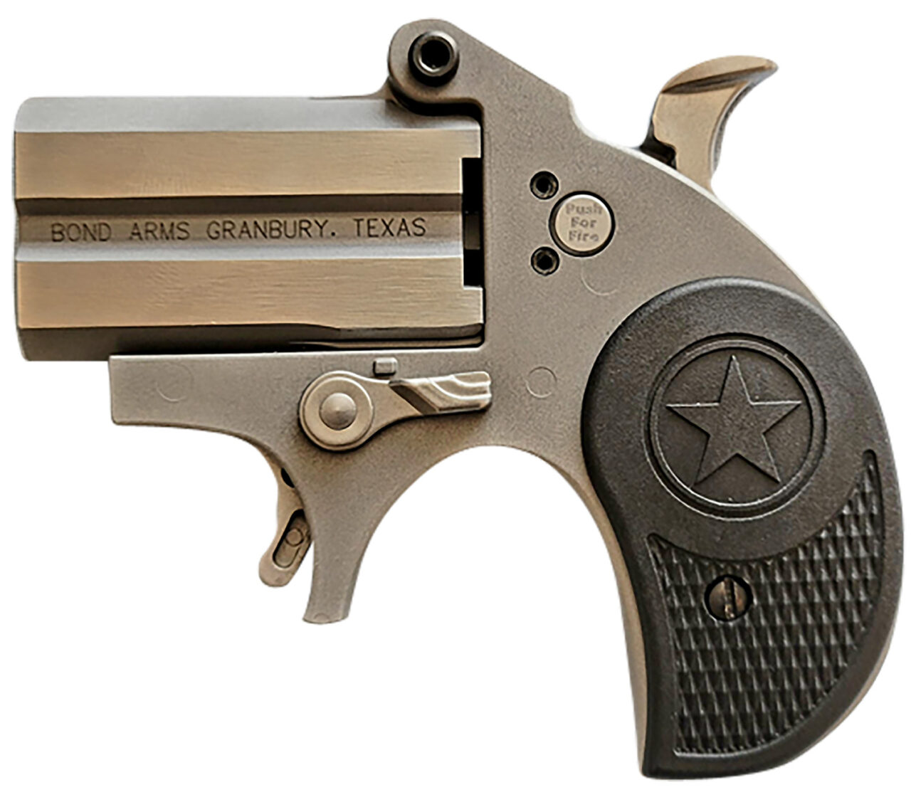 Bond Arms BASTB Stubby 9mm 2rd Shot 2.20" Matte Stainless Steel Frame Black Textured Polymer Grips - Image 2