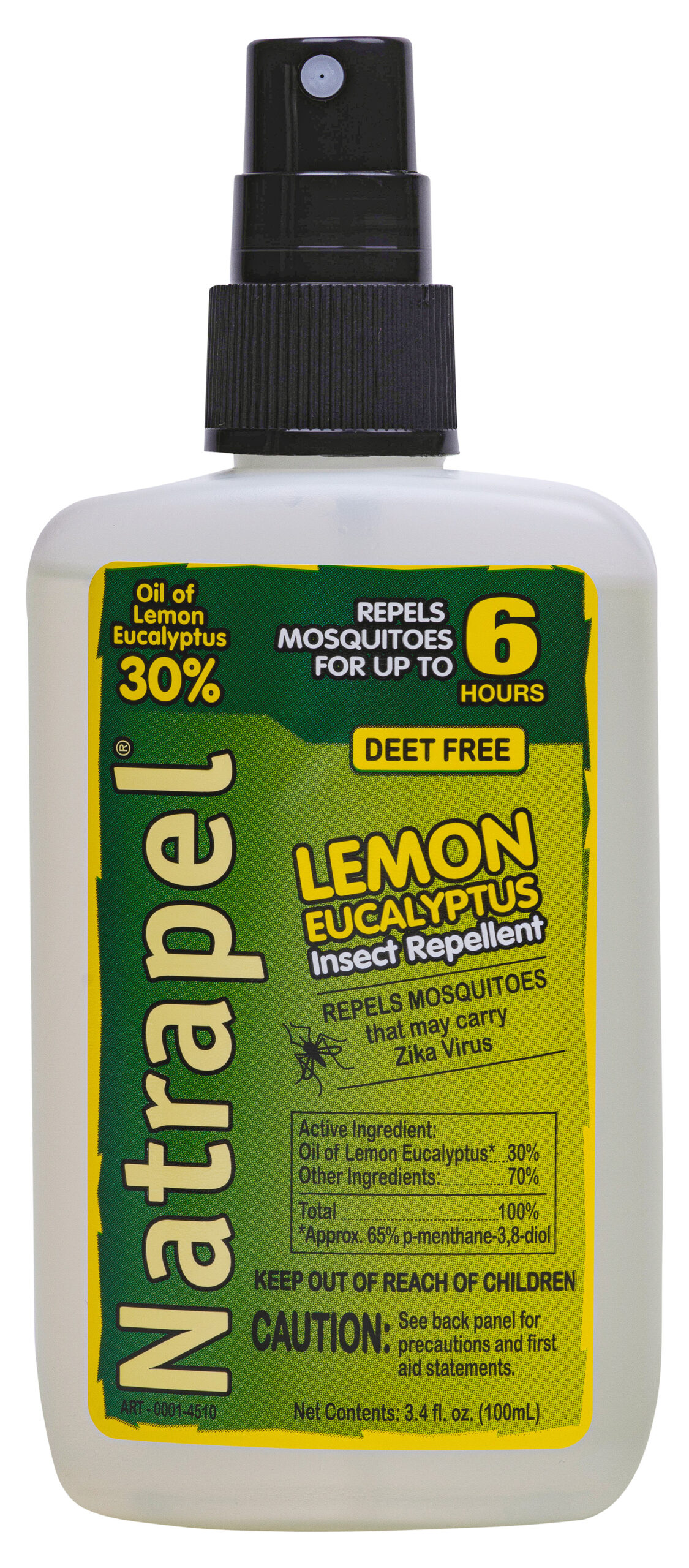 Natrapel 00066862 Lemon Eucalyptus 3.40 oz Pump Bottle Repels Mosquito