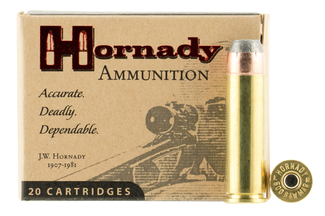 Hornady 9252 Custom 500 S&W Mag 500 gr Hornady XTP Flat Point (XFP) 20 Per Box/ 10 Cs