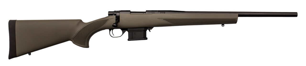 Howa HMA60804G M1500 Mini Action 6mm ARC 5+1 20" Threaded, Black Barrel/Rec, OD Green HTI Synthetic Stock