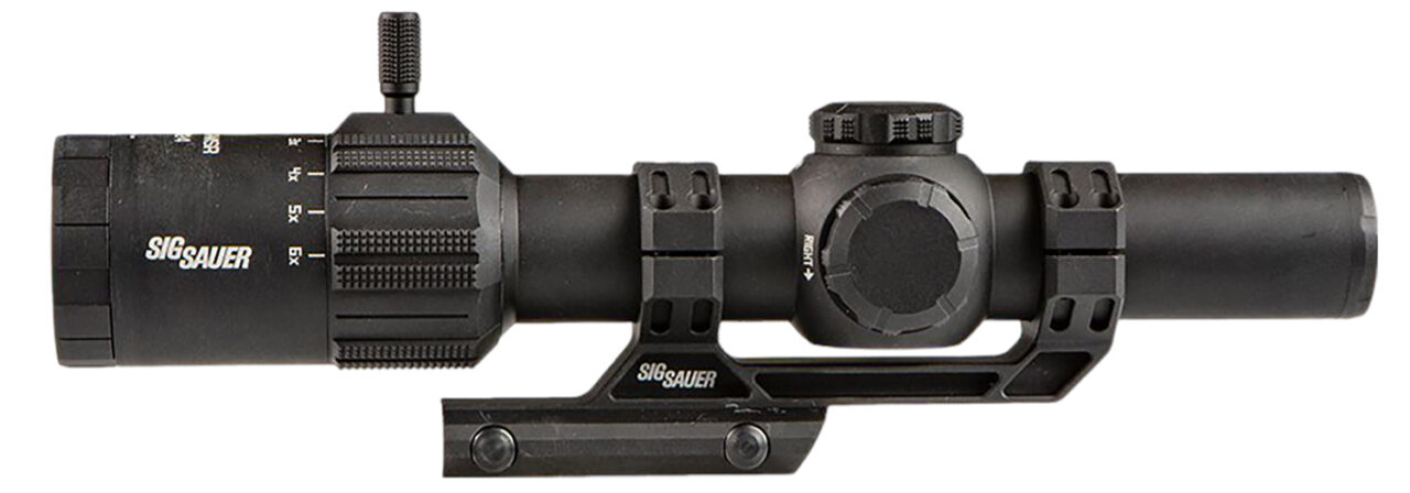 Sig Sauer Electro-Optics SOTM61002 Tango-MSR LPVO (FFP) Coyote Tan 1-6x24mm 30mm Tube Illuminated BDC6 Reticle Features Throw Lever & ALPHA-MSR Mount - Image 2