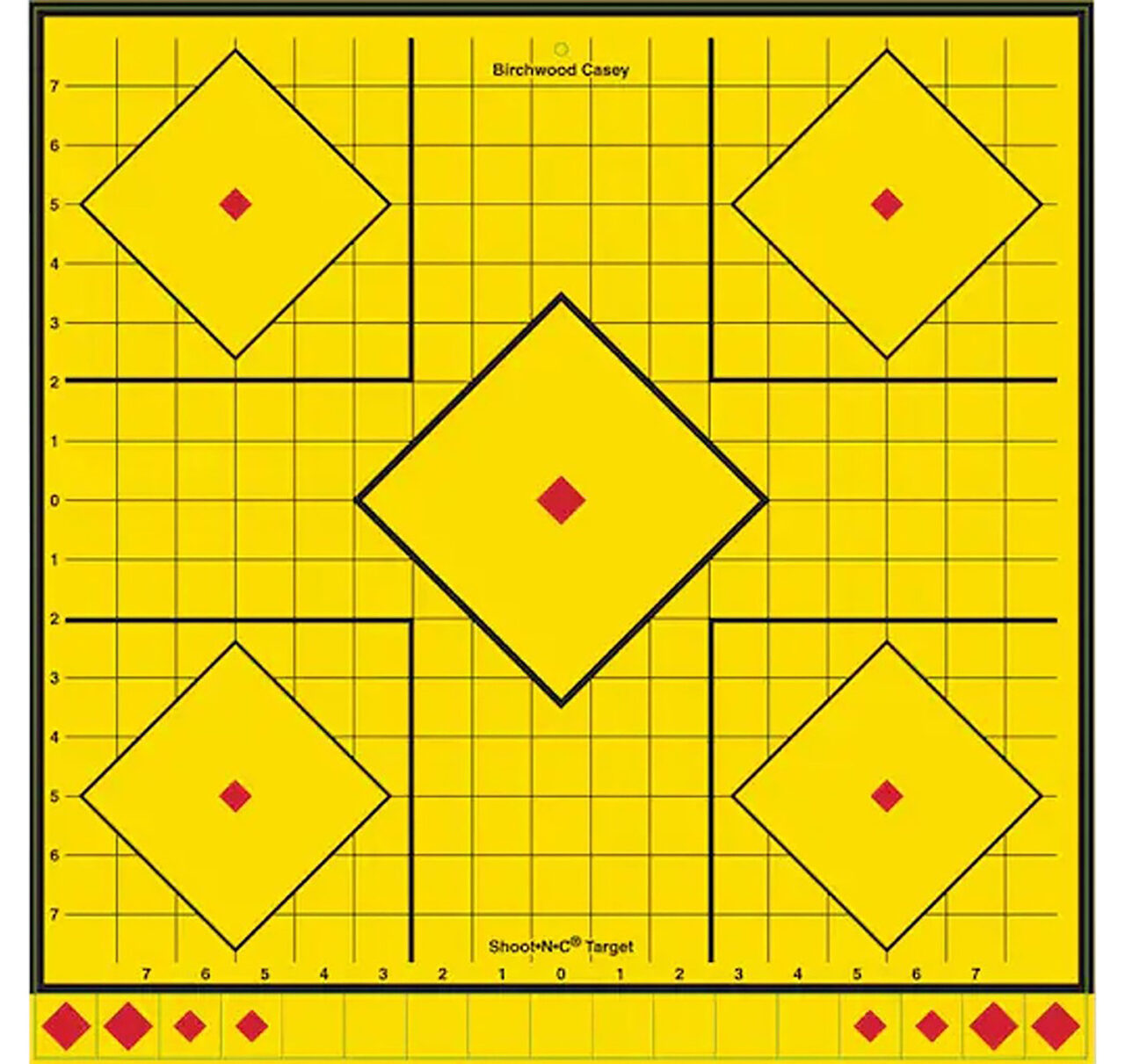 Birchwood Casey LRSIT-5PK Long Range Yellow Self-Adhesive Paper Universal/ 5 Pack