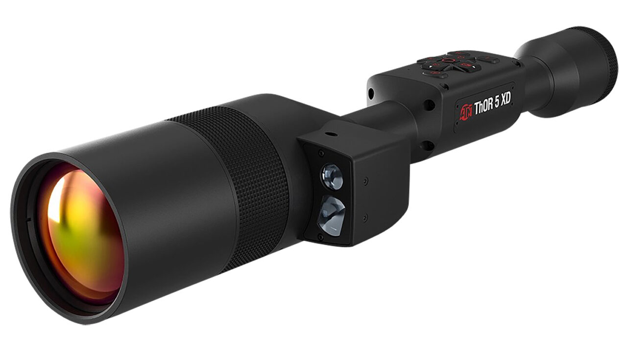 ATN TIWST51210LRF Thor 5 XD LRF Thermal Rifles Scope, Black Anodized 4-40x, Smart Mil Dot Reticle w/Zoom, 1280x1024, 60 fps Resolution, Features Laser rangefinders-optics-scopes