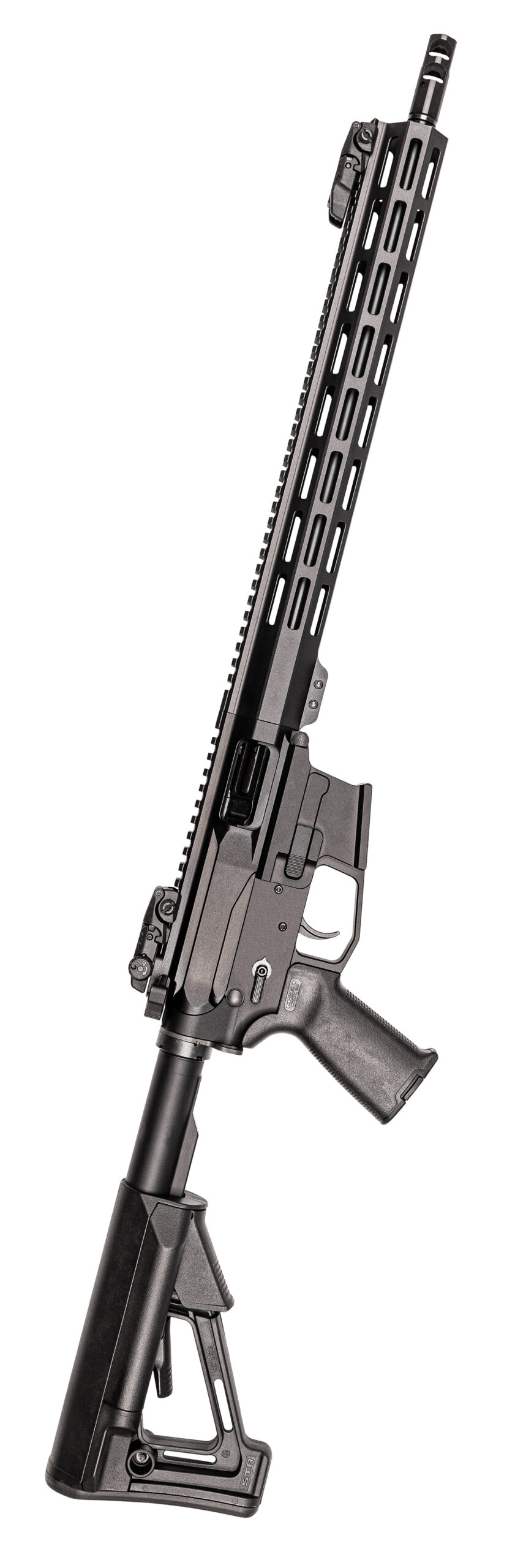 ArmaLite M-15 PDW 9mm Luger 33+1 16", Black, Muzzle Brake, Magpul Furniture, STR Stock, MOE+ Grip, MBUS Sights (Glock Mag Compatible) - Image 3