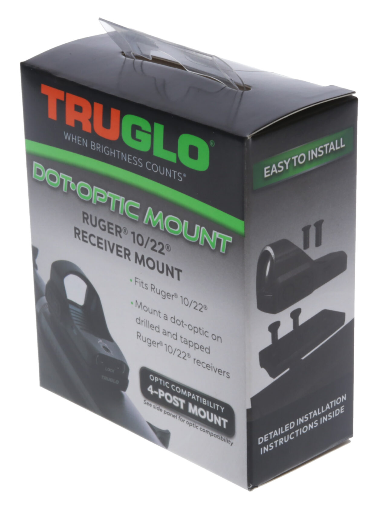 TruGlo TGTG8200B3 Tru•Tec Micro Shotguns Mounted Black Hardcoat Anodized 23x17mm 3 MOA Red Dot Reticle - Image 2