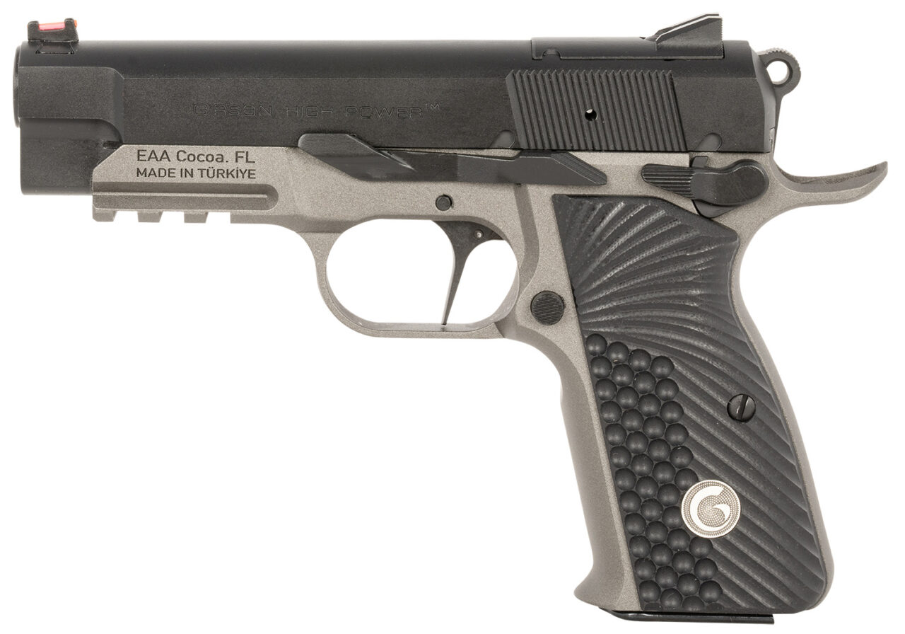 EAA GIRSAN 390436 MCP 35 PI LW OPS 9mm Luger 15+1, 3.88" Stainless Steel Barrel, Matte Black Optic Ready/Serrated Steel Slide, Tungsten Gray Cerakote w/Black Controls Aluminum Frame w/Beavertail & Picatinny Rail, G10 Grip - Image 2