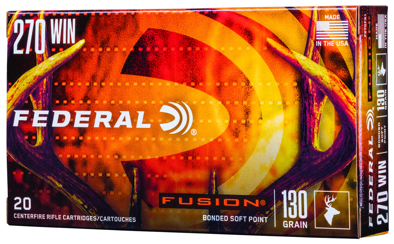 Federal F270FS1 Fusion 270 Win 130 gr Fusion Soft Point 20 Per Box/ 10 Cs - Image 2