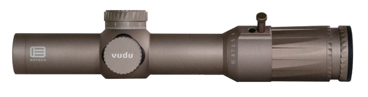 Eotech VDU110FFSR5TAN Vudu 1-10x28 FFP Tan 1-10x28mm, 34mm Tube 1 MOA Illuminated Red SR5 MRAD Reticle