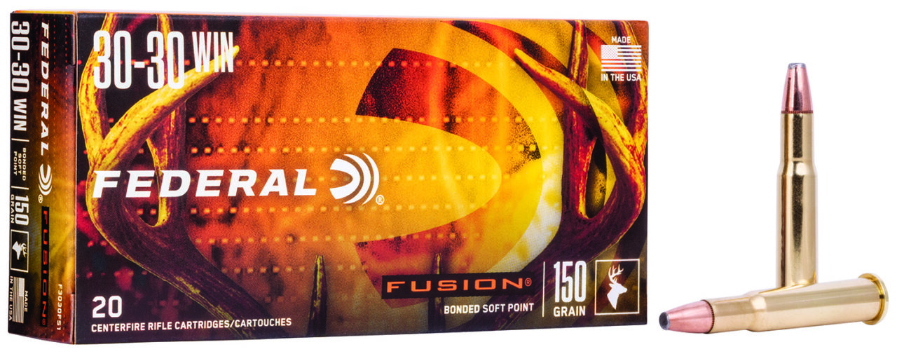Federal F3030FS1 Fusion 30-30 Win 150 gr Fusion Soft Point 20 Per Box/ 10 Cs
