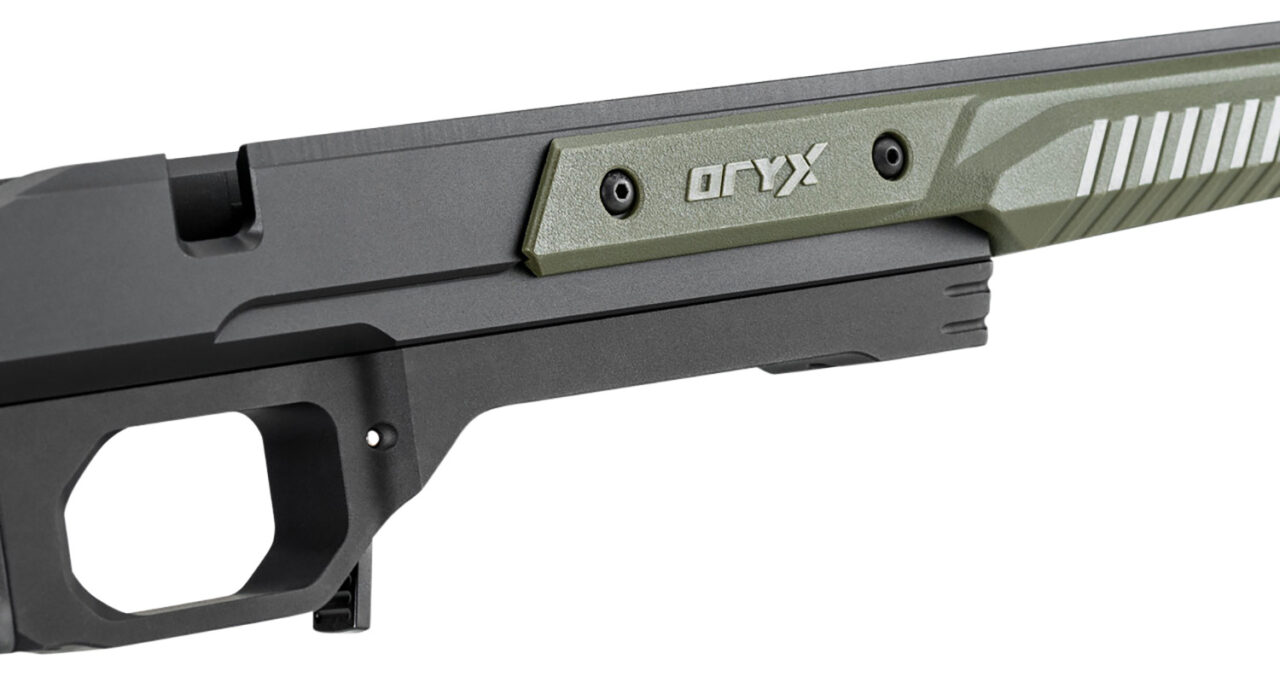 Mdt Sporting Goods Inc 106159ODG Oryx Chassis OD Green/Black Aluminum, Adj. Cheekrest, M-LOK Forend, AR-Style Grip, Barricade Stop, Polymer Mag Compatible, Fits Short Action Howa 1500 & Weatherby Vanguard - Image 3