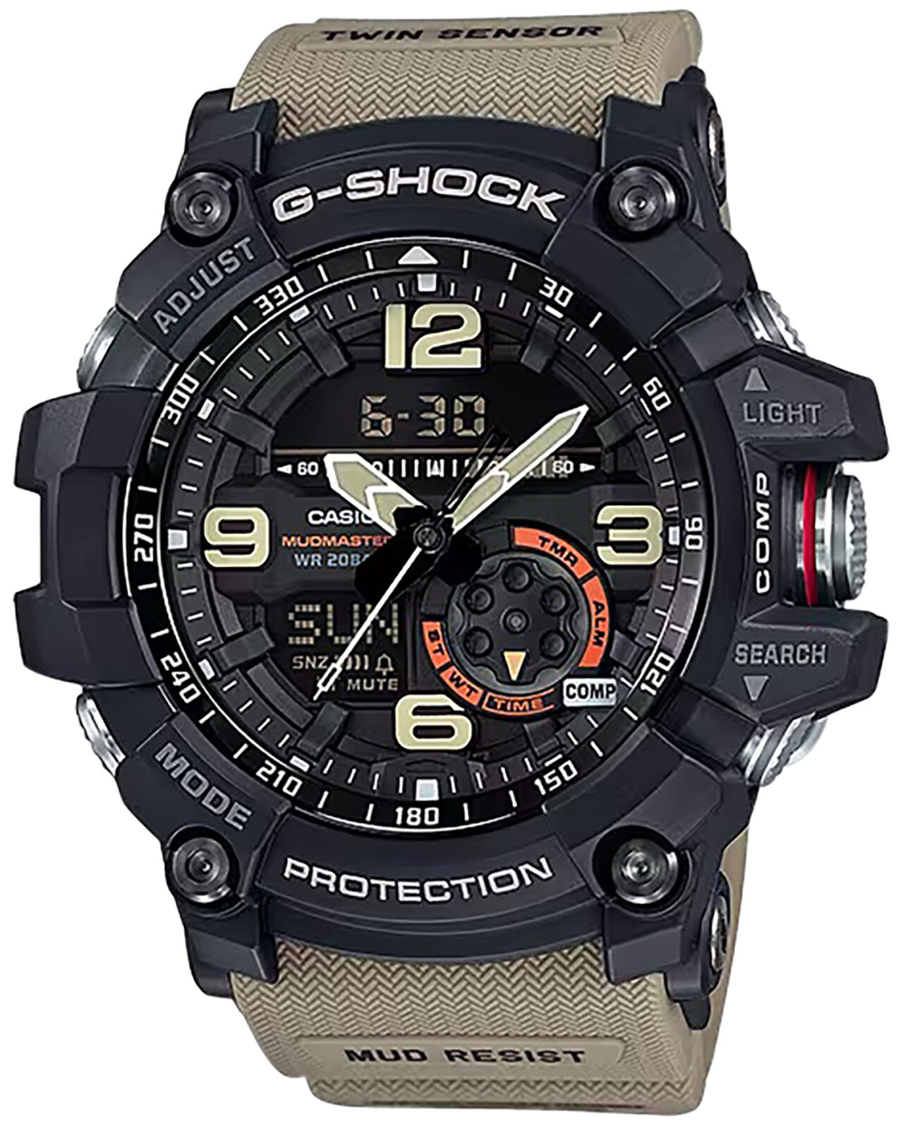 G-shock GG10001A5 G-Shock Tactical MudMaster Keep Time Tan Size 145-215mm Features Digital Compass - Image 2