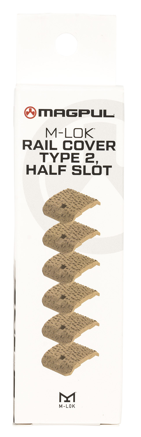 Magpul MAG1365-FDE Rail Covers Type 2 Half Slot for M-LOK, FDE Aggressive Textured Polymer - Image 2