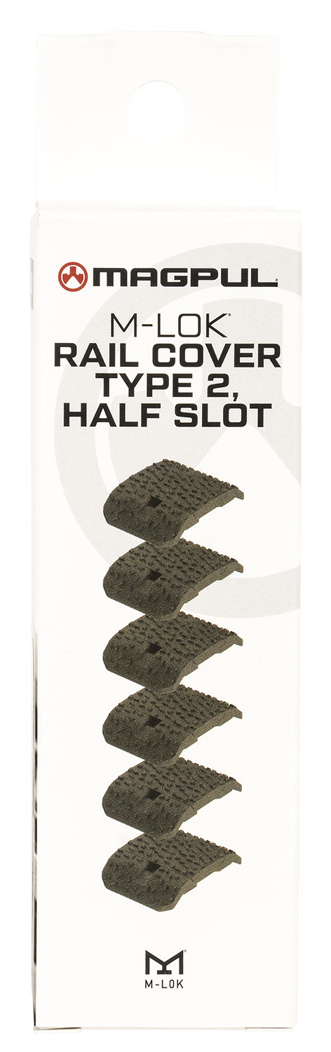 Magpul MAG1365-ODG Rail Covers Type 2 Half Slot for M-LOK, OD Green Aggressive Textured Polymer - Image 2