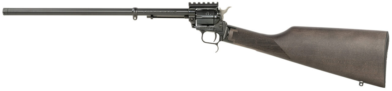 Heritage Mfg BR226B16PIC Rough Rider Tactical Rancher 22 LR 6rd 16.12", Black Oxide Barrel/Rec, Black Stained Walnut Stock, Optics Mount, Includes Sling - Image 2