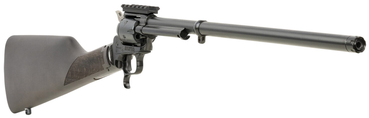 Heritage Mfg BR226B16PIC Rough Rider Tactical Rancher 22 LR 6rd 16.12", Black Oxide Barrel/Rec, Black Stained Walnut Stock, Optics Mount, Includes Sling - Image 3