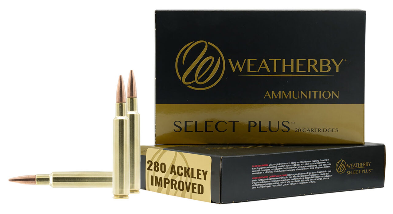Weatherby M280A139HCB Select Plus 280 Ackley Improved, 139 gr, 20 Per Box/ 10 Cs