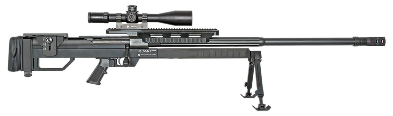 Steyr Arms 610551 HS .50-M1 Take Down Design, 50 BMG 5+1 35" Fluted/Threaded, Black, Fully Adj. Chassis, Muzzle Brake, Adj. Integrated Bipod & Monopod, Optics Mount
