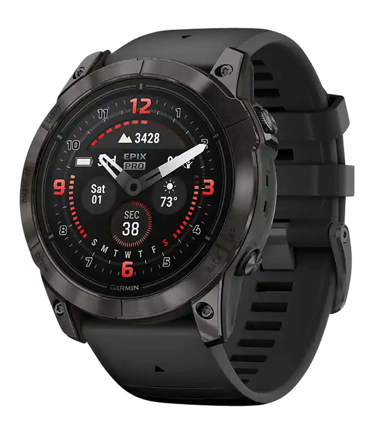Garmin 0100280400 epix Pro Gen 2 Sapphire Edition GPS/Smart Features 32GB Memory, Carbon Gray, Size 51mm, Compatible w/ iPhone/Android