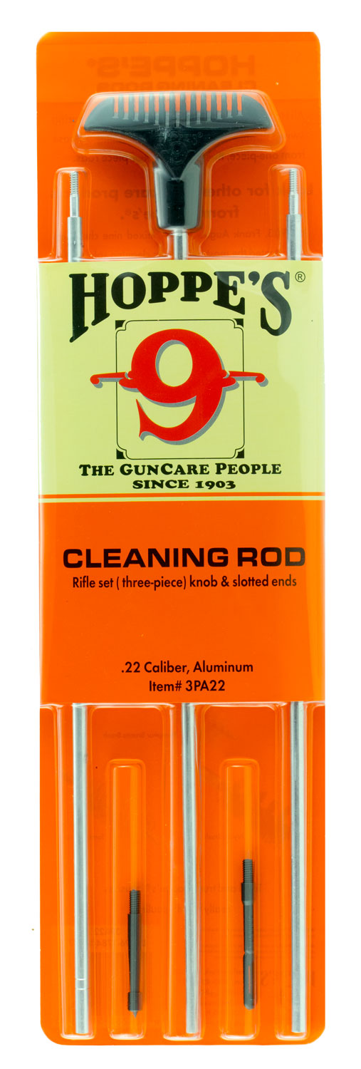 Hoppe's 3PU Rifles Cleaning Rod Multi-Caliber 34.50" w/ Swivel Handle