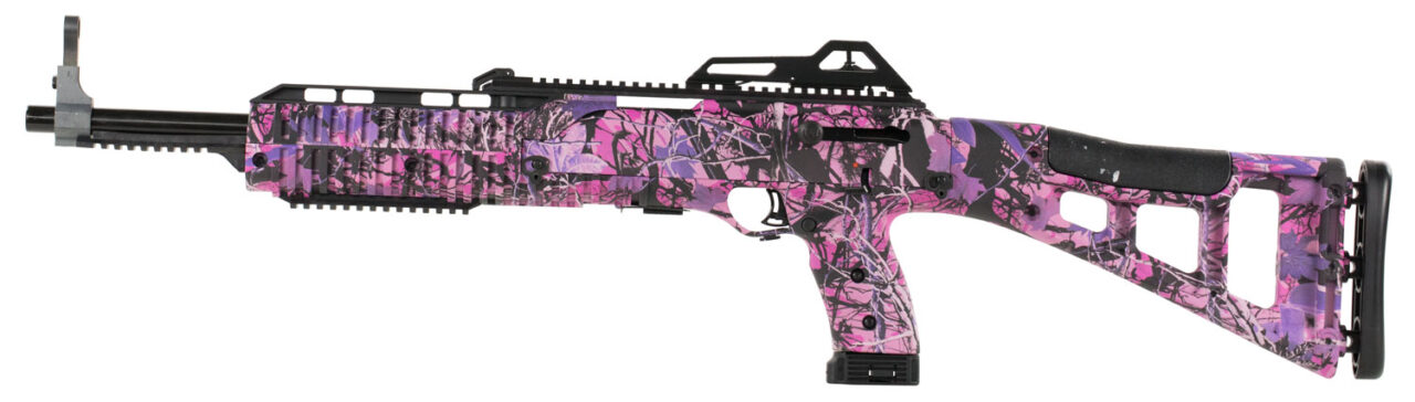 Hi-Point 4095TSPI 4095TS Carbine 40 S&W Caliber with 17.50" Barrel, 10+1 Capacity, Country Girl Metal Finish, Country Girl Camo Fixed All Weather Skeletonized Stock & Polymer Grip Right Hand - Image 2