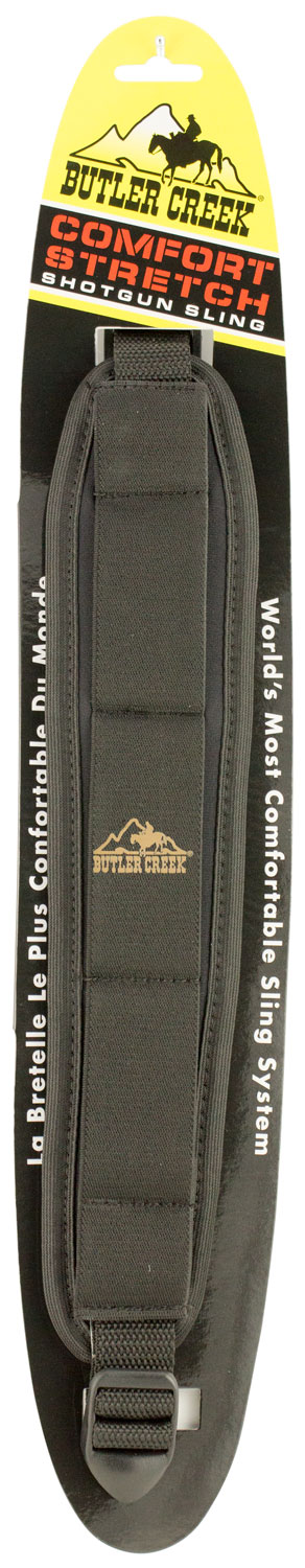 Butler Creek 80023 Comfort Stretch Shotguns Sling Black Neoprene w/Non-Slip Grippers 2.50" Wide Adjustable Design