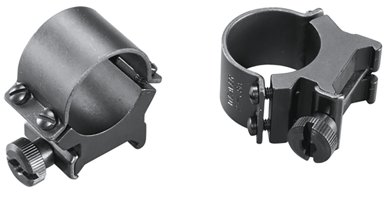 Weaver Mounts 49164 Sure Grip Scope Ring Set Matte Black Steel 1" Tube High Quick Detach