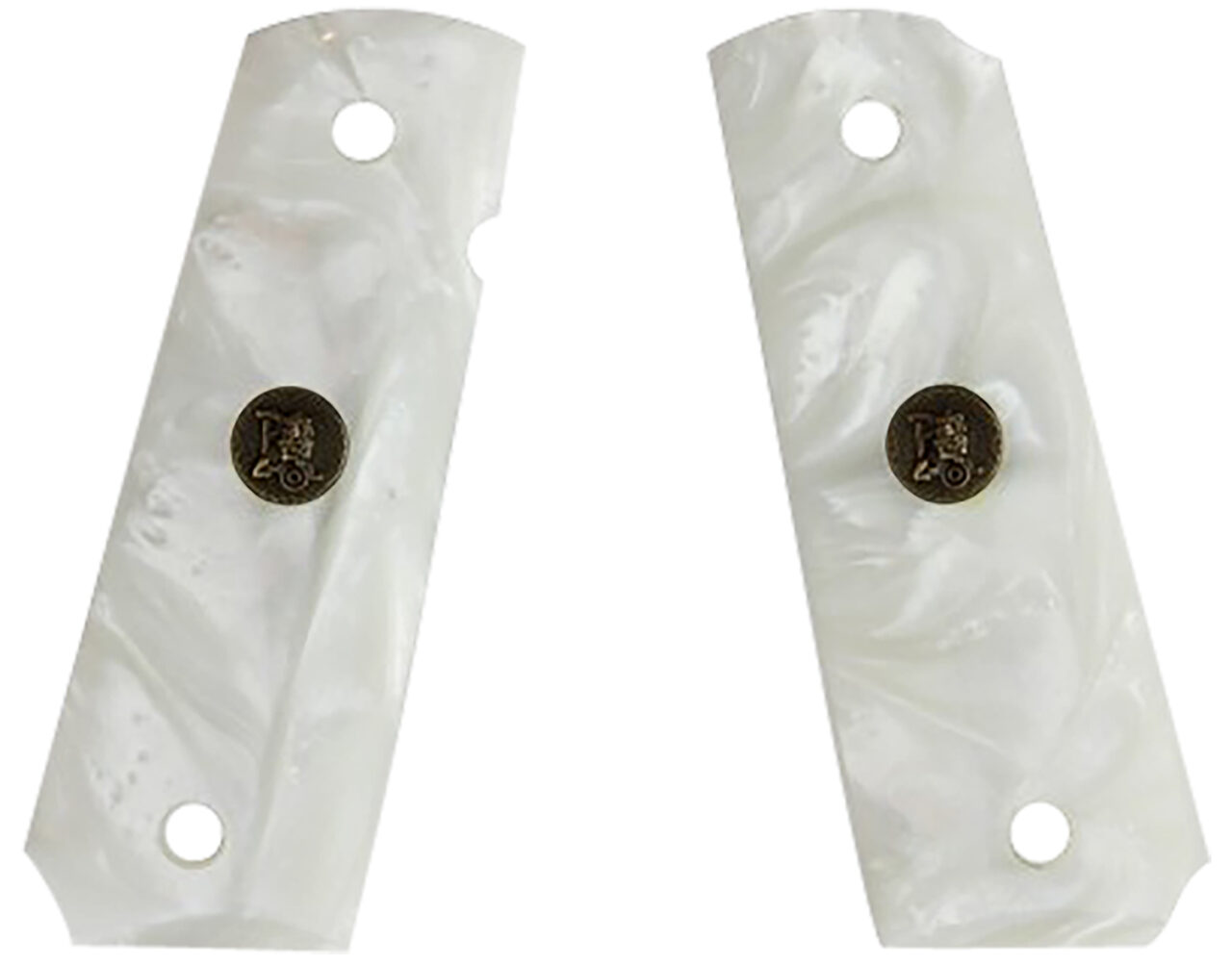 Pachmayr 62001 Custom Grip White Simulated Pearl Panels for 1911 with Ambidextrous Safety