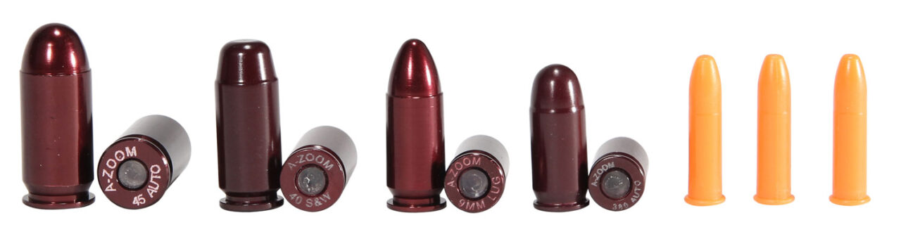A-Zoom 16190 Variety Pack NRA Instructor 22LR/308 Win/9MM/40 S&W/45 ACP Aluminum 11 Pack