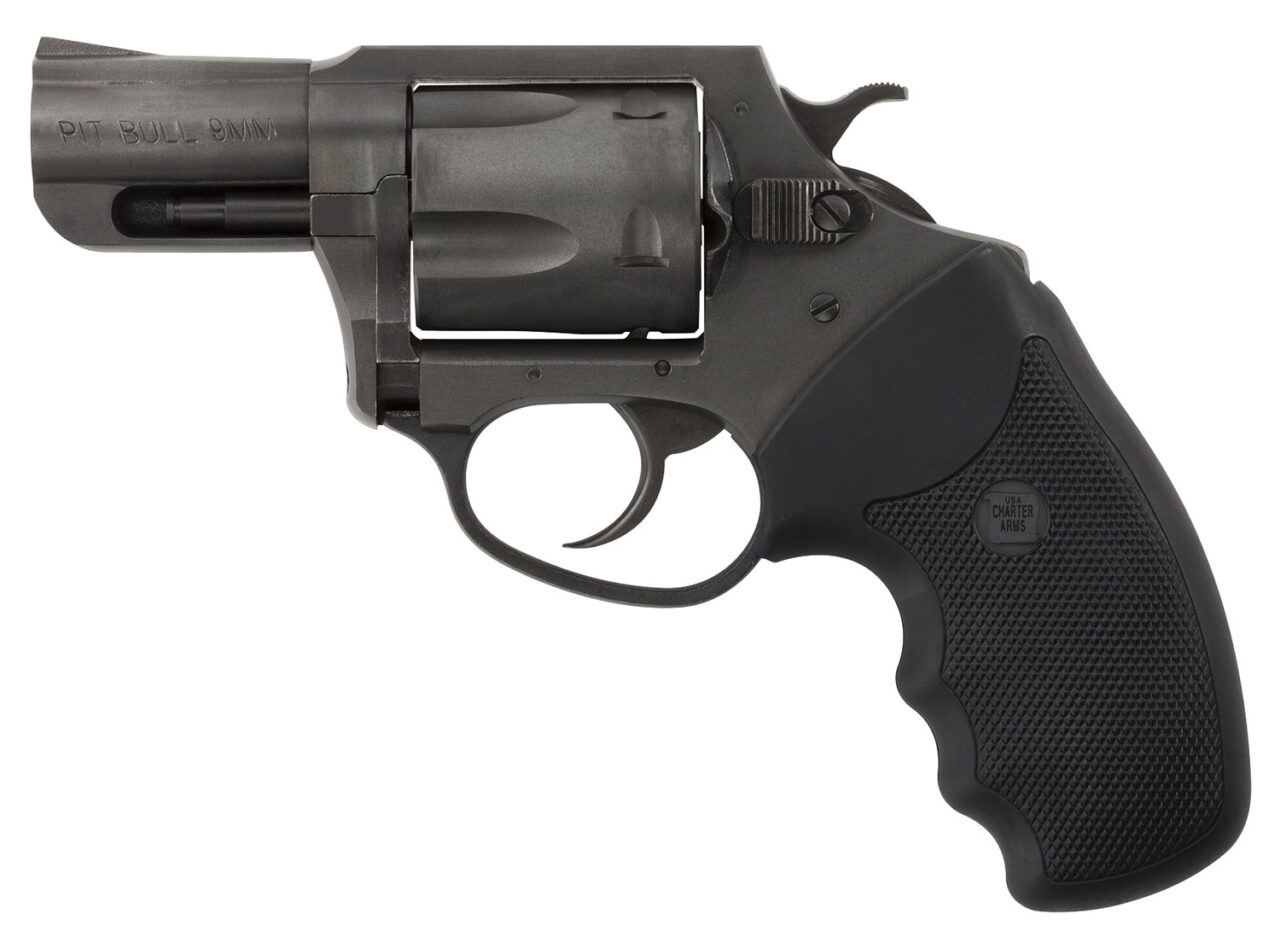 Charter Arms 64020 Pitbull Large 40 S&W, 5 Shot 2.30" Black Nitride Steel Barrel, Cylinder & Frame w/Black Finger Grooved Rubber Grip - Image 2