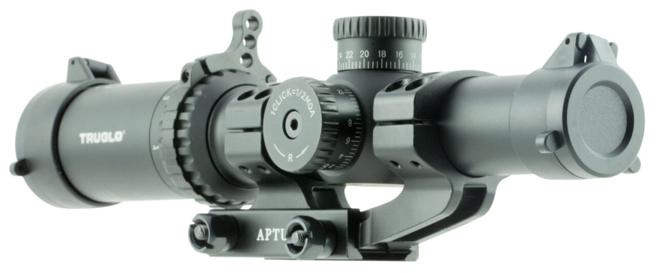 TruGlo TG8514TLR Omnia Tactical Black Anodized 1-4x24mm 30mm Tube Illuminated APTR Reticle - Image 2