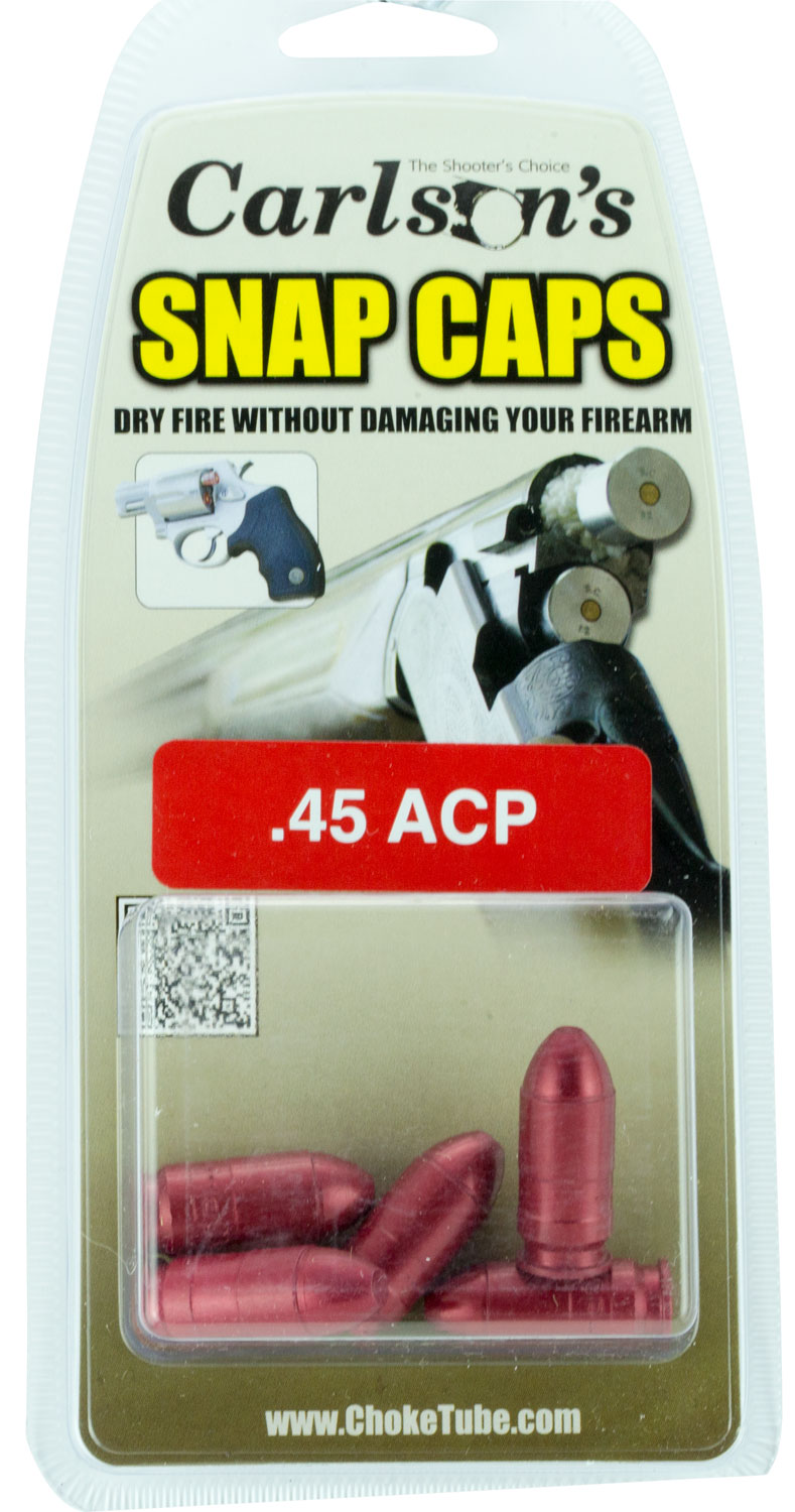 Carlson’s Choke Tubes 00062 Snap Cap Pistol 45 ACP Aluminum 5 Pack