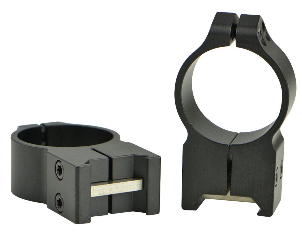 Warne 216M Maxima Vertical Ring Set Fixed Maxima/Weaver/Picatinny Extra High 30mm Tube Matte Black Steel
