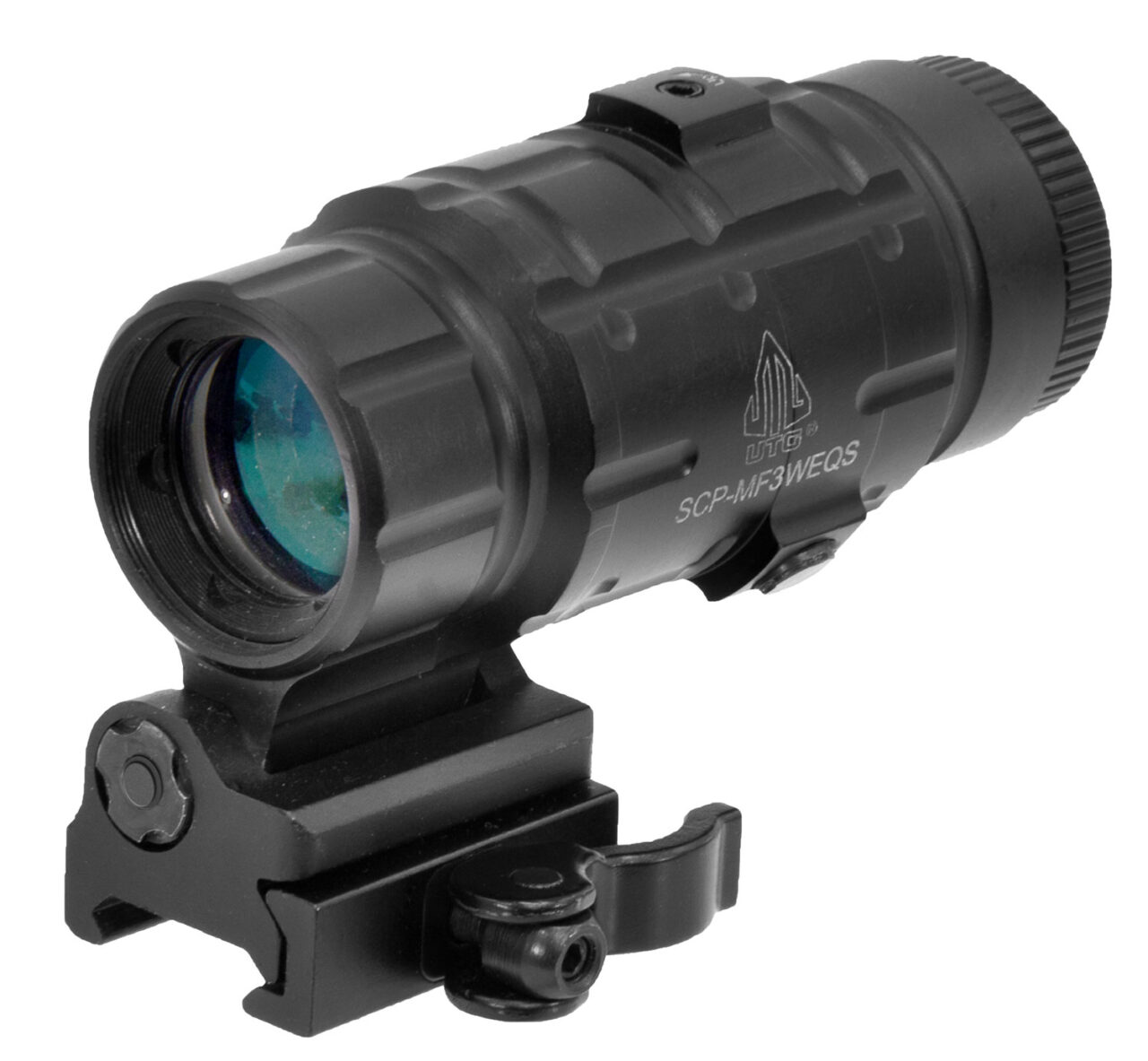 UTG SCPMF3WEQS UTG 3 X Magnifier Black Anodized Hardcoat 3 x 37mm