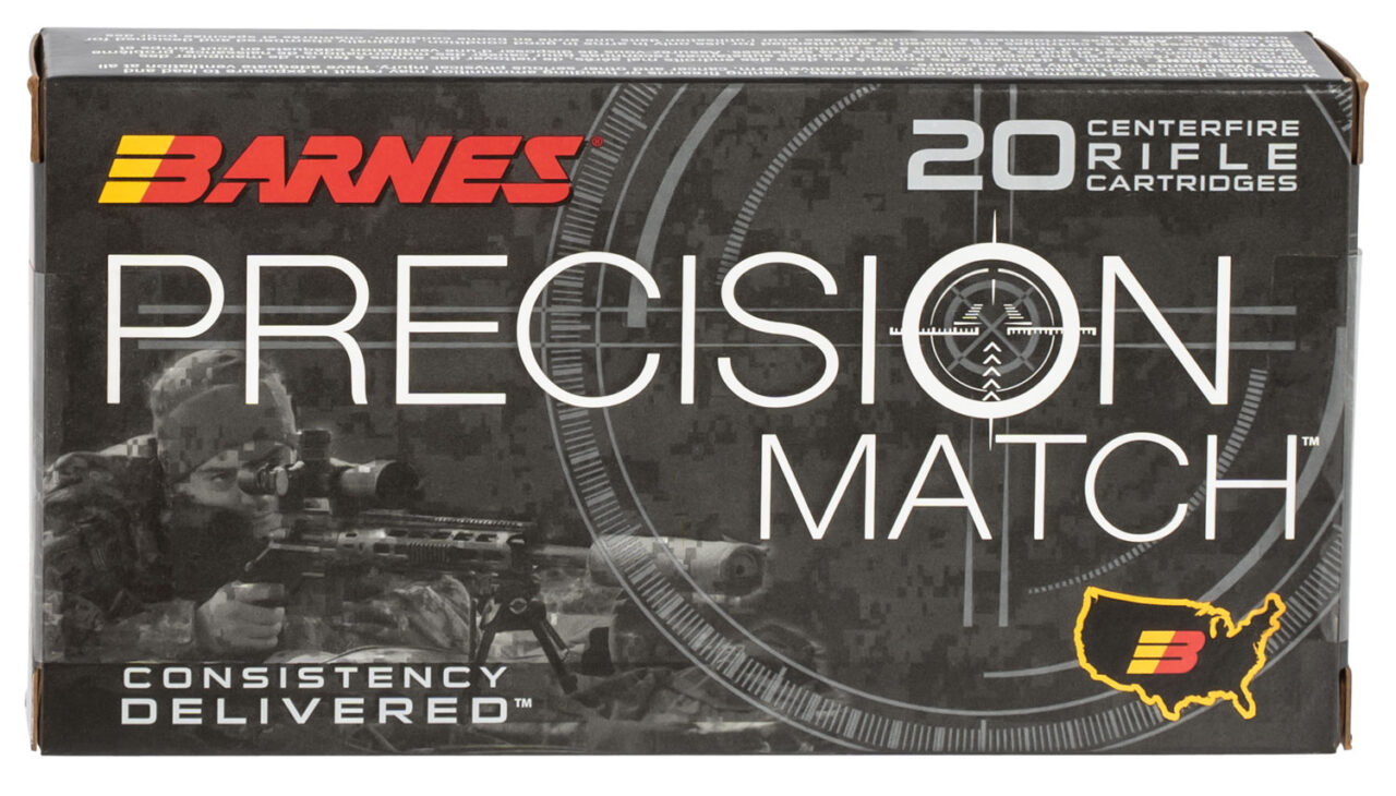 Barnes Bullets 30166 Precision Match 6.5 Creedmoor 140 gr, Open Tip Match Boat-Tail, 20 Per Box/ 10 Cs