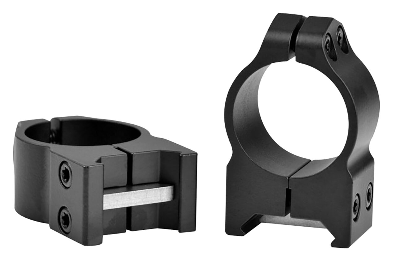 Warne 203M Maxima Vertical Ring Set Fixed Maxima/Weaver/Picatinny Extra High 1" Tube Matte Black Steel