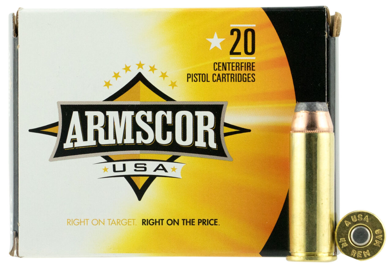Armscor FAC44M2N USA 44 Rem Mag 240 gr Jacketed Hollow Point (JHP) 20 Per Box/ 25 Cs