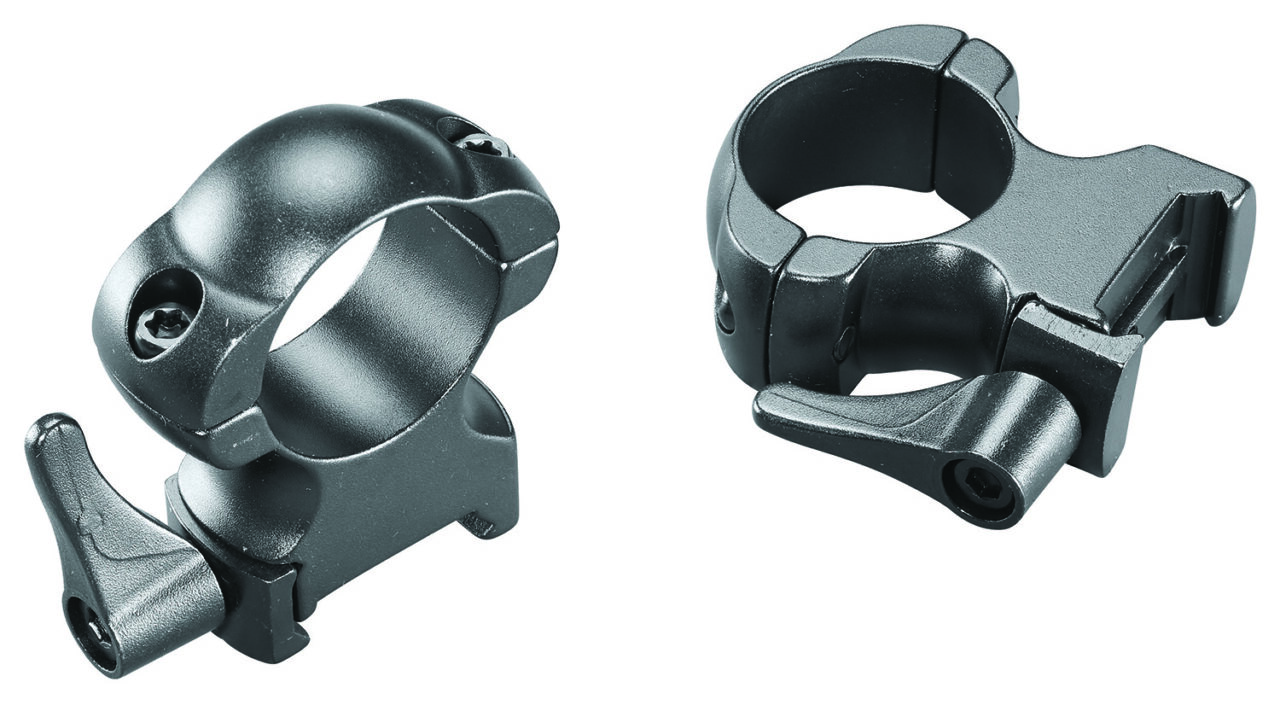 Weaver Mounts 49327 Lever Lok Top Mount 1" Extra High Matte Black Steel
