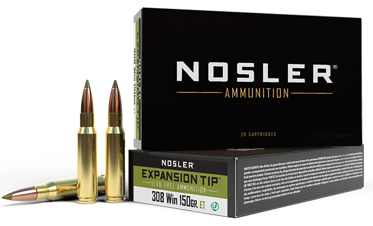 Nosler 40034 E-Tip 308 Win 150 gr E-Tip Lead-Free 20 Per Box/ 10 Cs