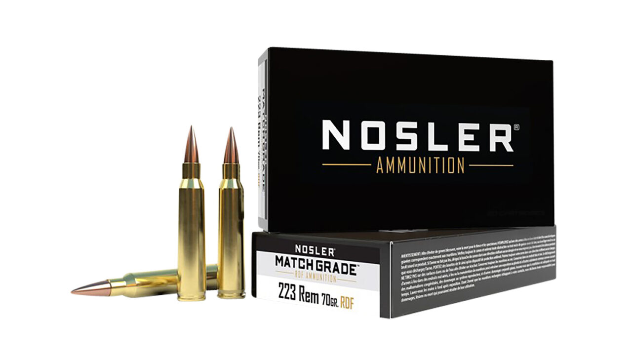 Nosler 60130 Match Grade RDF 223 Rem 70 gr Hollow Point Boat-Tail (RDFHPBT) 20 Per Box/ 40 Cs