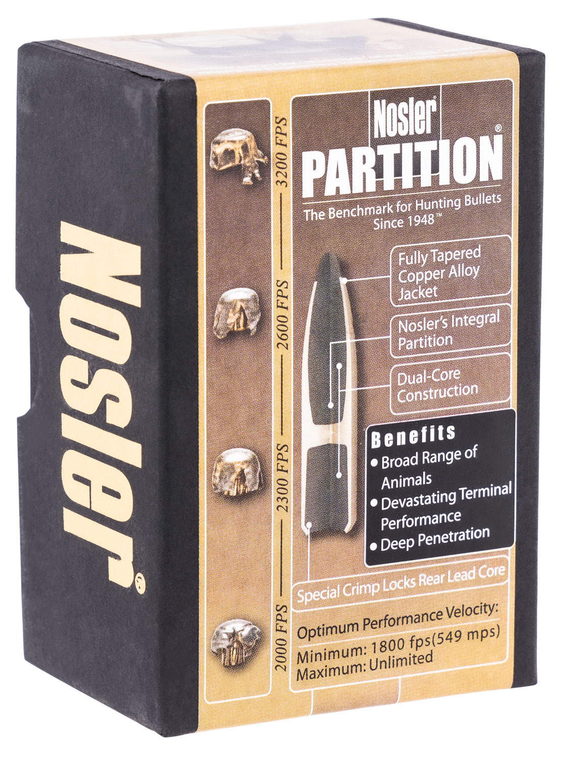 Nosler 16322 Partition 270 Win .277 130 gr Partition Spitzer 50 Per Box